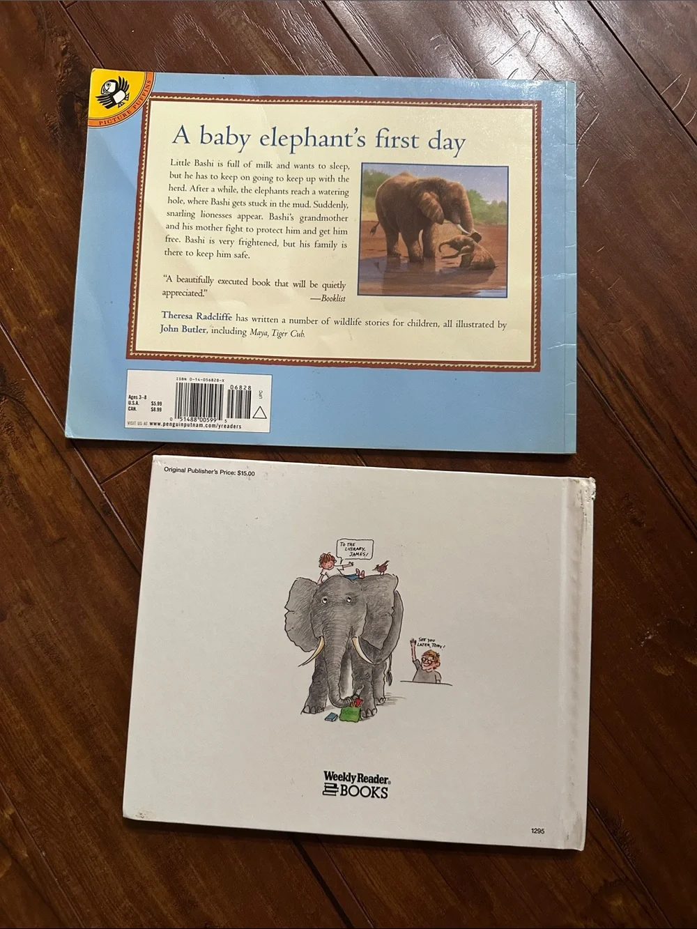 2 Elephant Kids Books Bashi Elephant Baby Daddy Could I Have an Elephant OOP